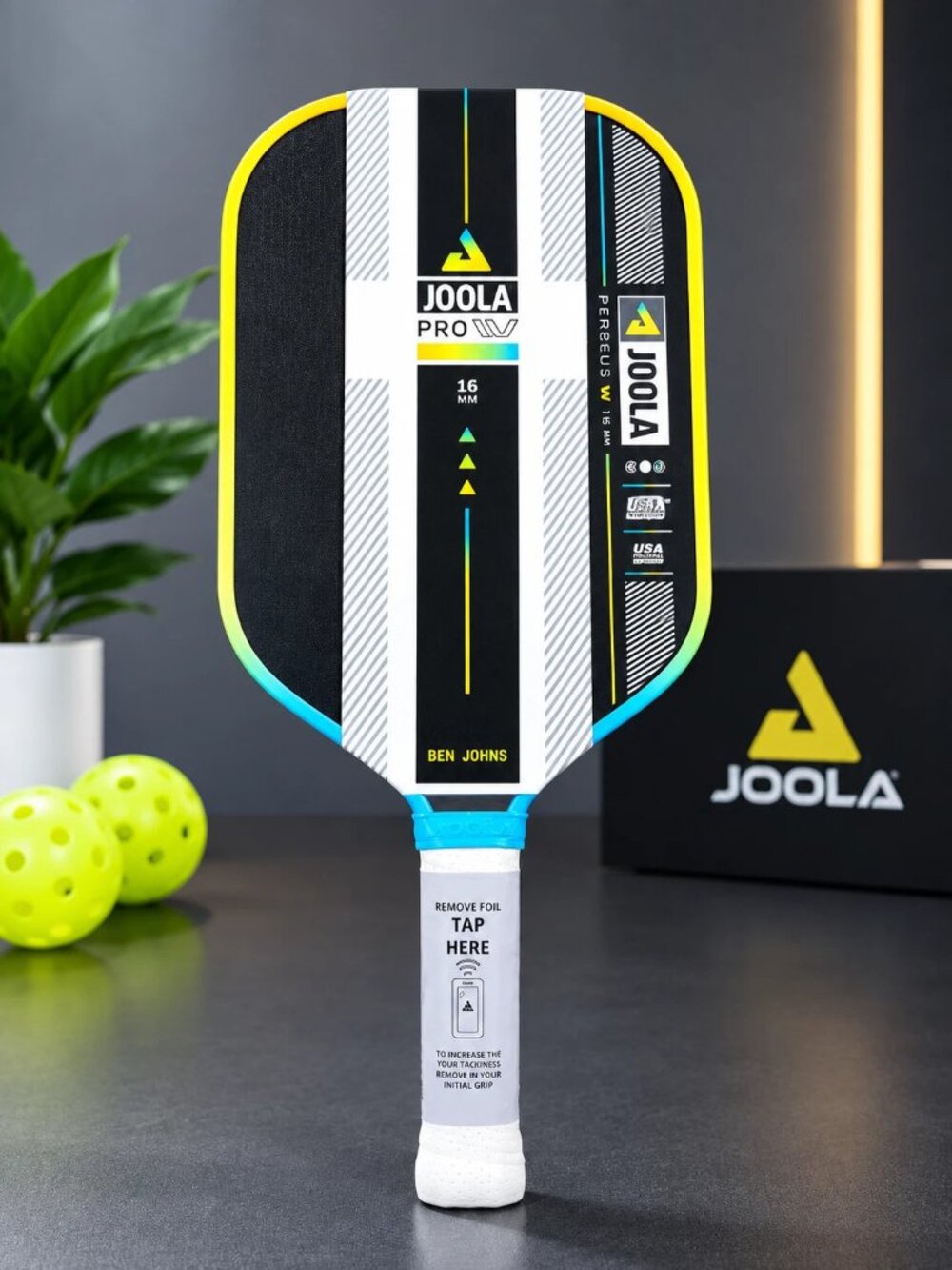 JOOLA Perseus Ben Johns Pro IV 16mm Pickleball Paddle New Free Shipping